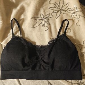 Sofra Black Lace Bralette